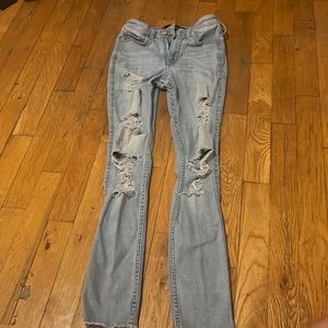 Holister Ripped Skinny Jeans Size 00